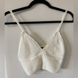 ❌SOLD❌ H&M Crochet cropped tank top - small